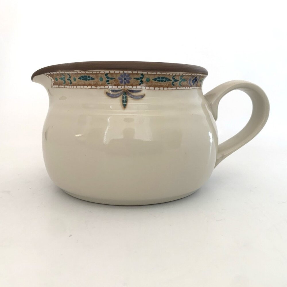 Noritake Chaparral Round Gravy Boat Pitcher 8482 Stoneware 4.5" Width - Picture 2 of 8